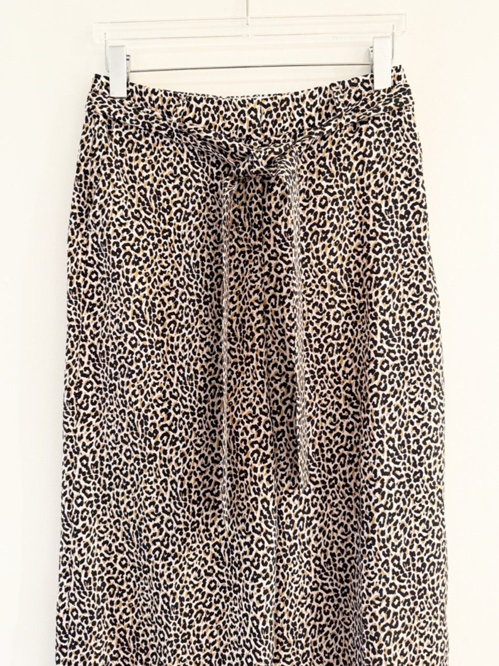J. Crew Wide-Leg Cropped Leopard-Print Silk Pants - Picture 4 of 12